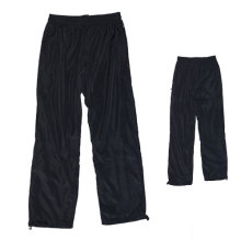 Yj-3005 Alinhado Mens Preto Microfiber Esportes Pants Sweatpants